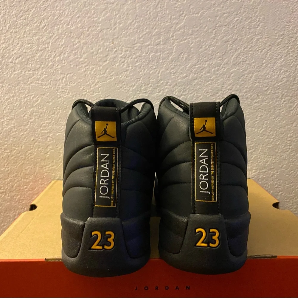 Air Jordan 12 Retro Black Taxi Lifestyle Casual Shoes CT8013-071 Size 11.5_4